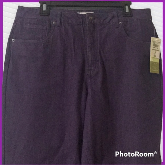 Coldwater Creek Denim - Coldwater Creek nwt sz 16 PURPLE jeans with shape me tummy panels contou…